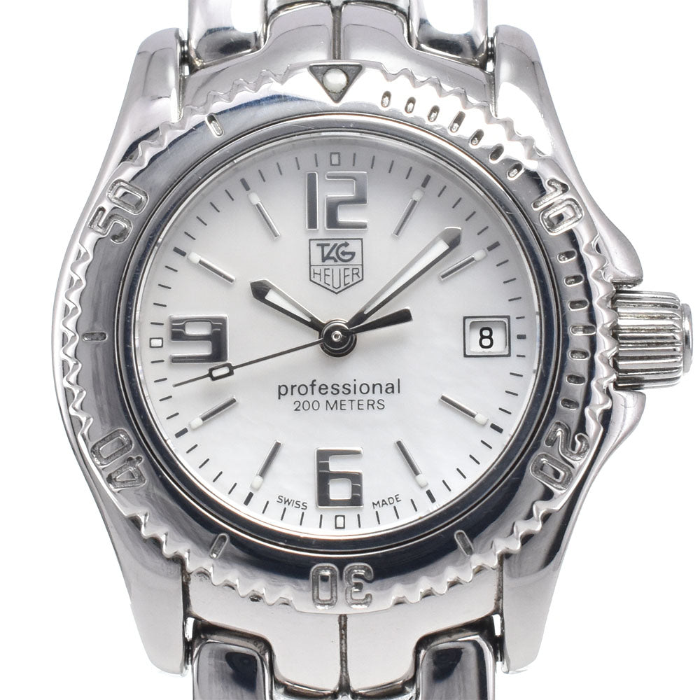 TAG HEUER Link WT141A Date White shell Dial Quartz Ladies
 Watch L#148175