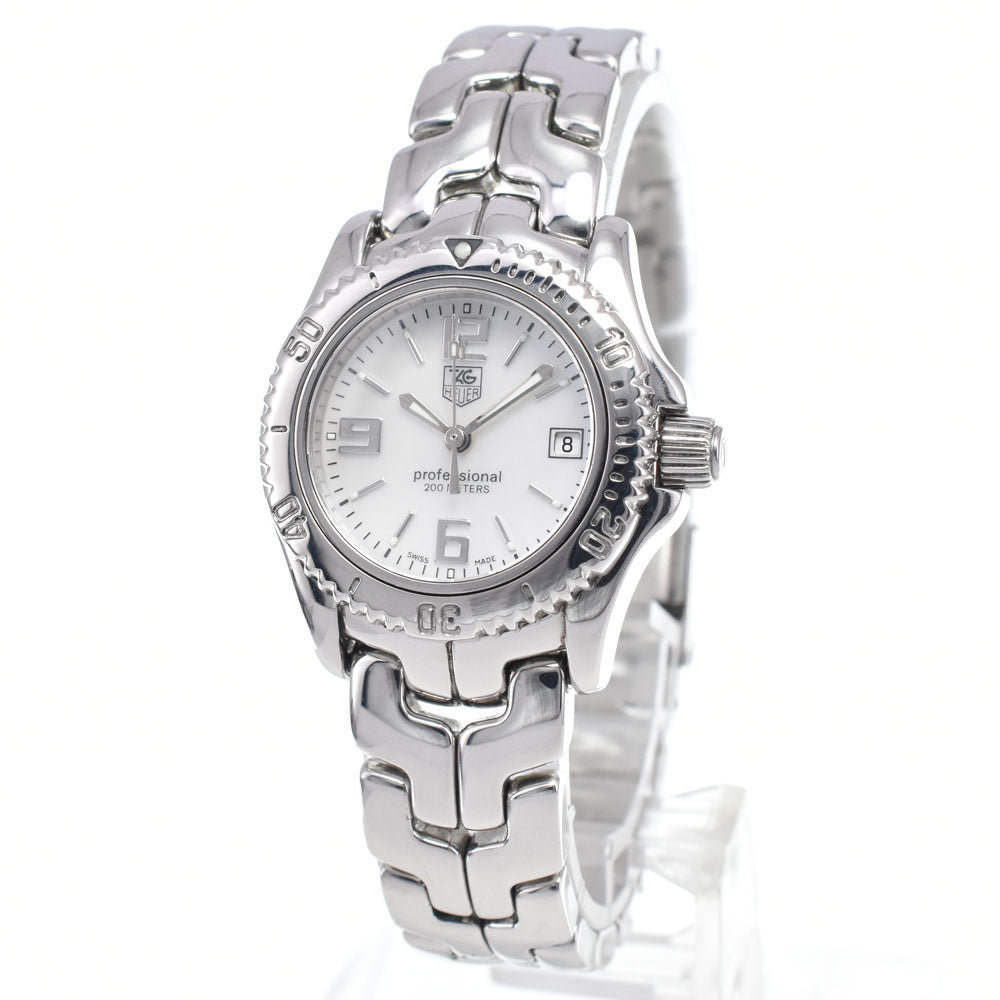 TAG HEUER Link WT141A Date White shell Dial Quartz Ladies
 Watch L#148175