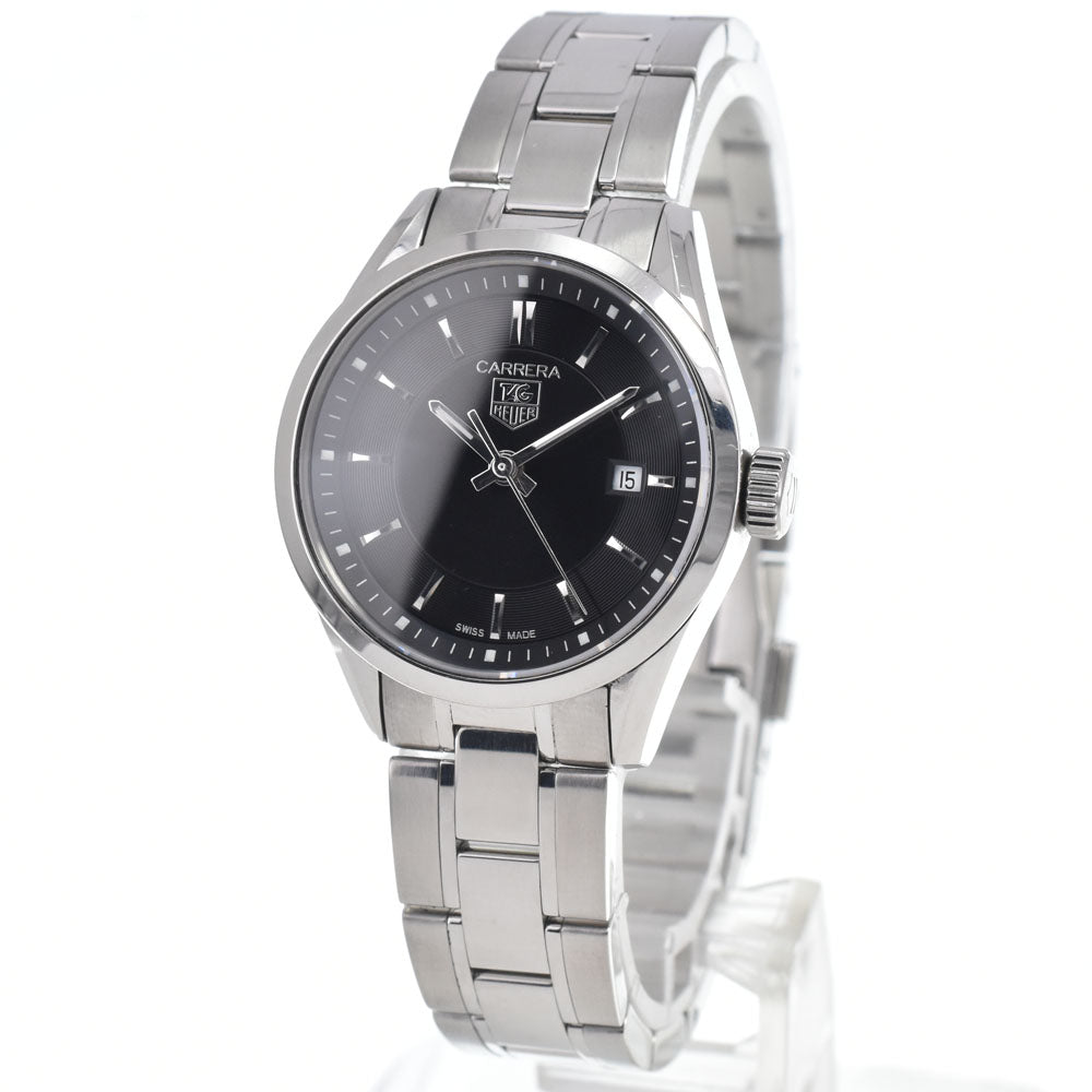 TAG HEUER Carrera Lady WV1414.BA0793 Date black Dial Quartz Ladies
 Watch M#148176