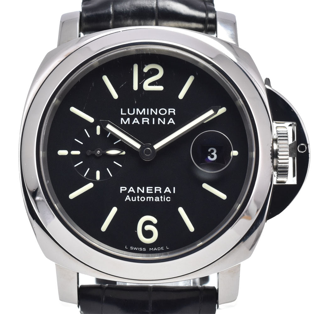 with paper PANERAI Luminor Marina PAM00104 black Dial Automatic Men's
 Watch K#148178