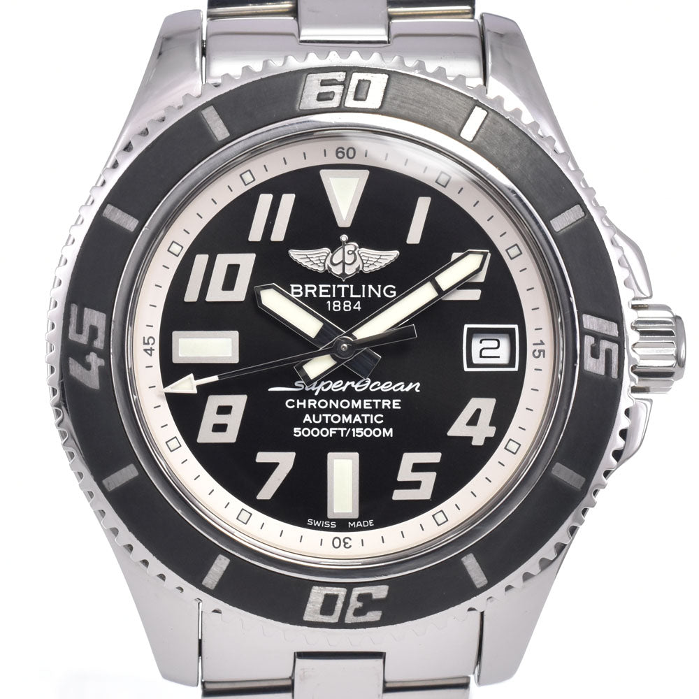 BREITLING Super Ocean 42 A17364 Date black Dial Automatic Men's
 Watch L#148183