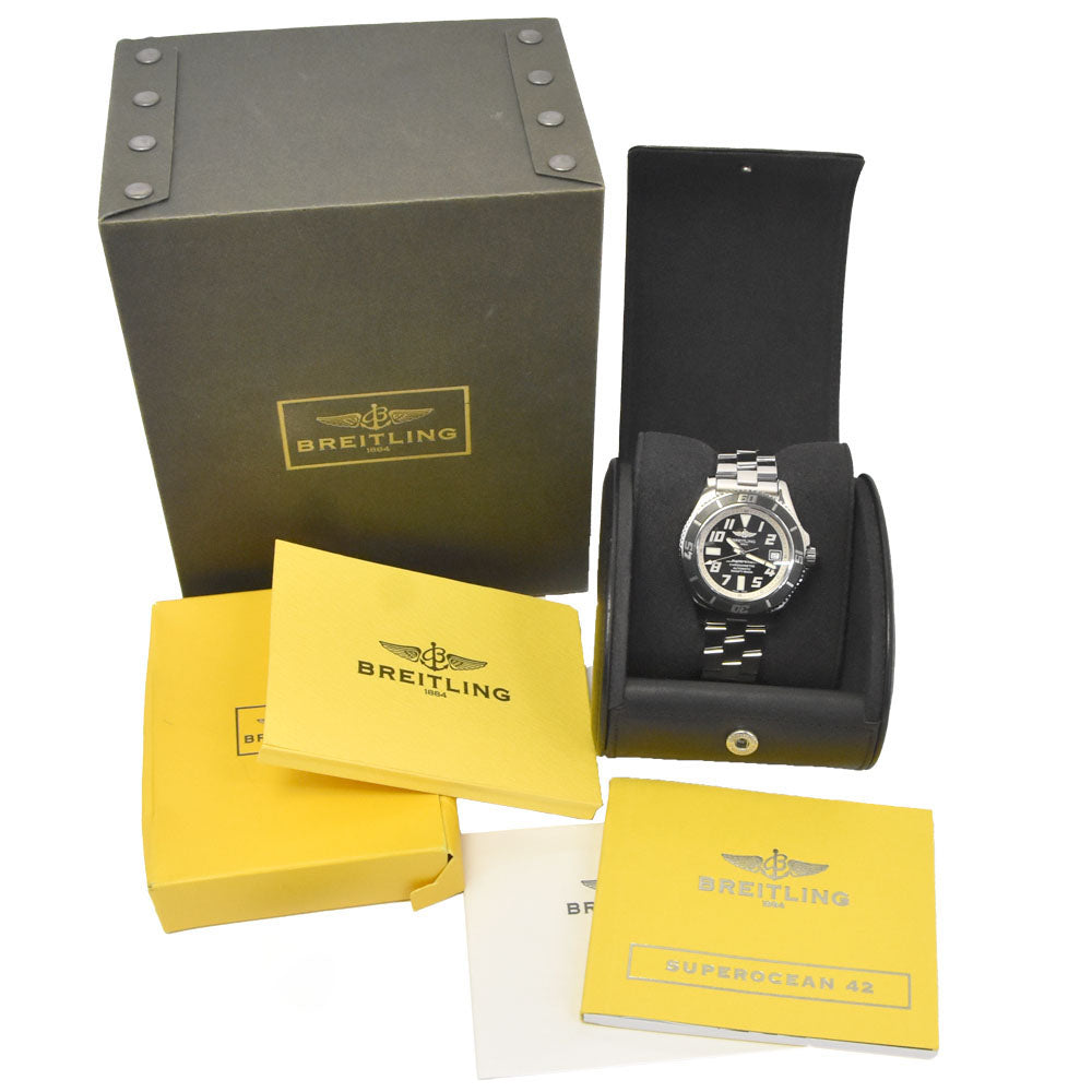 BREITLING Super Ocean 42 A17364 Date black Dial Automatic Men's
 Watch L#148183