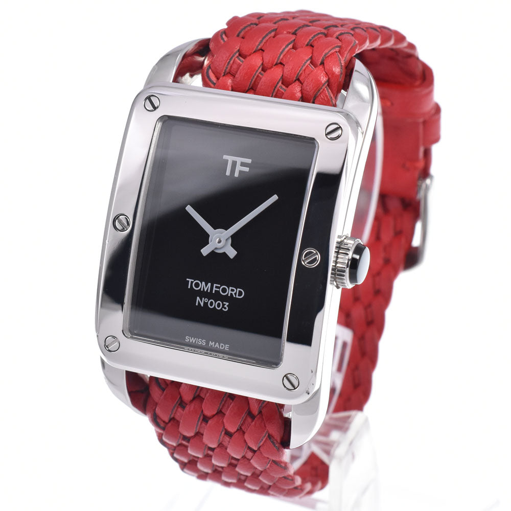 with paper TOM FORD N.003 TFT003001 black Dial Quartz Men's
 Watch L#148194