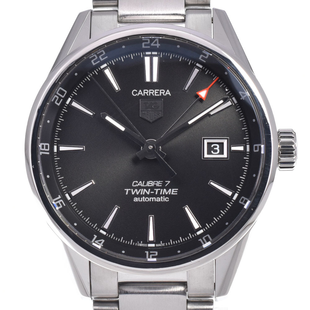 with paper TAG HEUER Carrera WAR2010.BA0723 Caliber 7 GMT black Dial Automatic Men's
 Watch M#148198