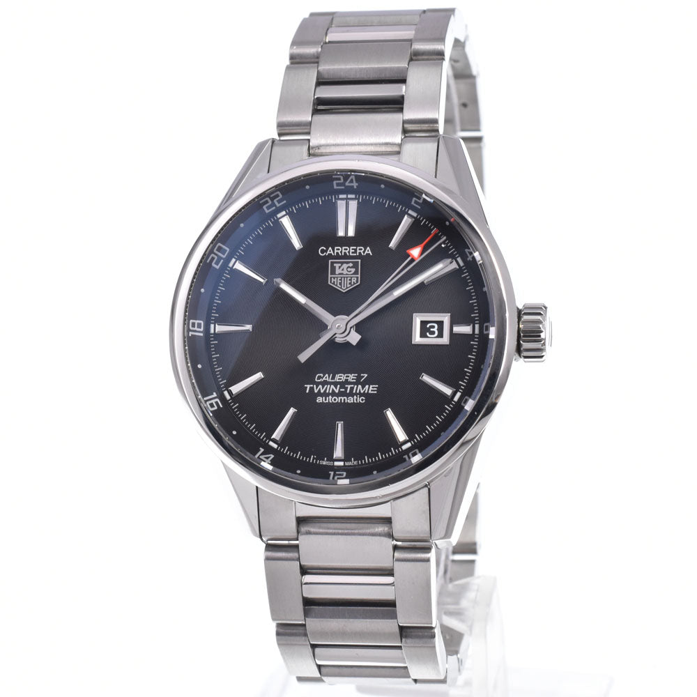 with paper TAG HEUER Carrera WAR2010.BA0723 Caliber 7 GMT black Dial Automatic Men's
 Watch M#148198