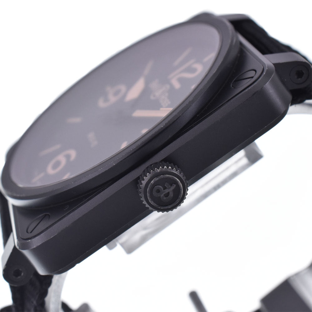 with paper Bell＆Ross Heritage BR01-92HERI-CA Date black Dial Automatic Men's
 Watch K#148199