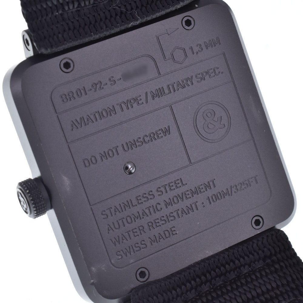 with paper Bell＆Ross Heritage BR01-92HERI-CA Date black Dial Automatic Men's
 Watch K#148199