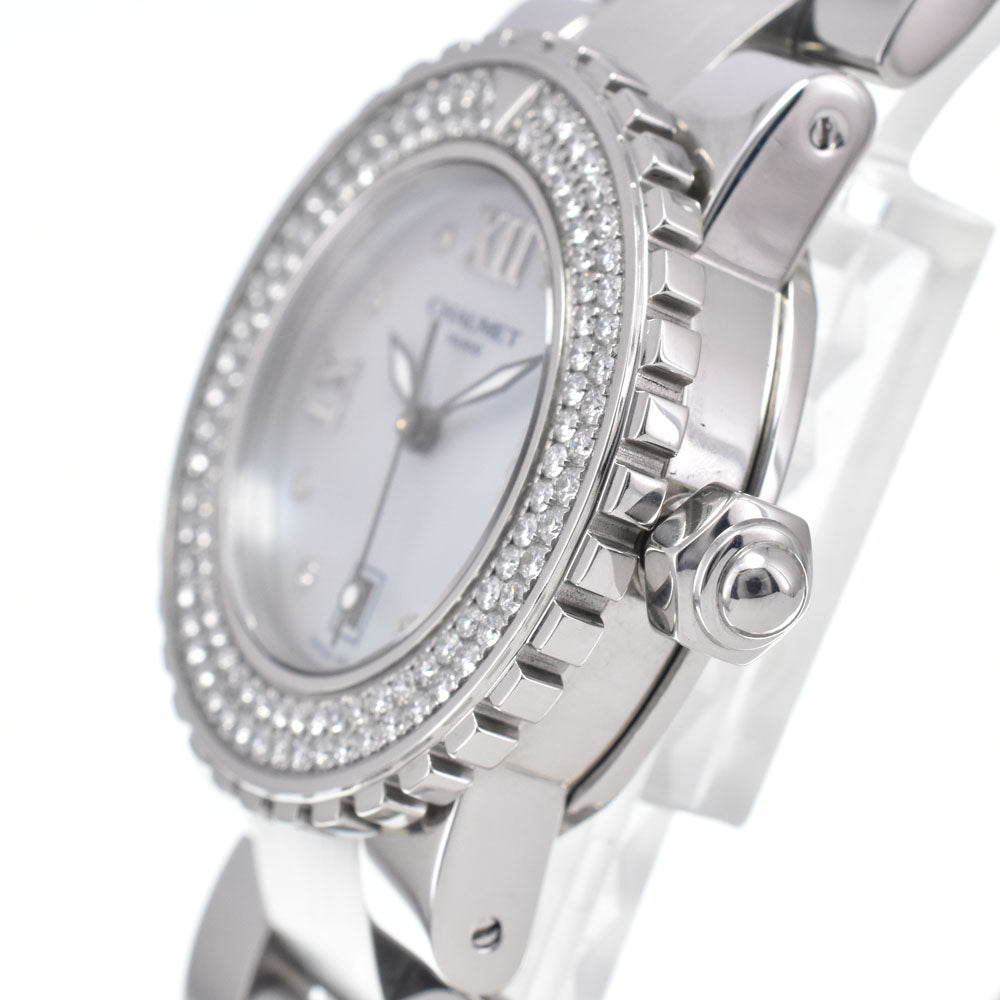 with paper Chaumet Class one W06615-094 Diamond date White shell Dial Quartz Unisex
 Watch L#148200