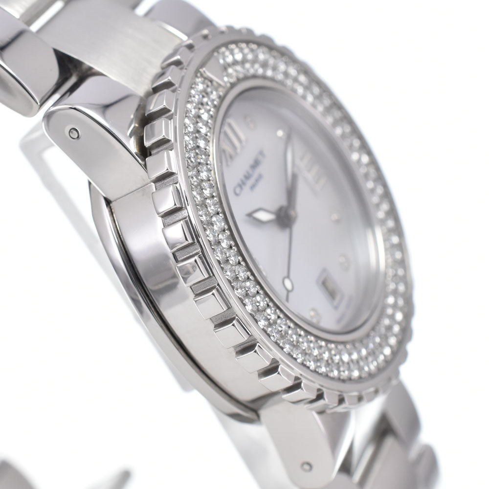 with paper Chaumet Class one W06615-094 Diamond date White shell Dial Quartz Unisex
 Watch L#148200