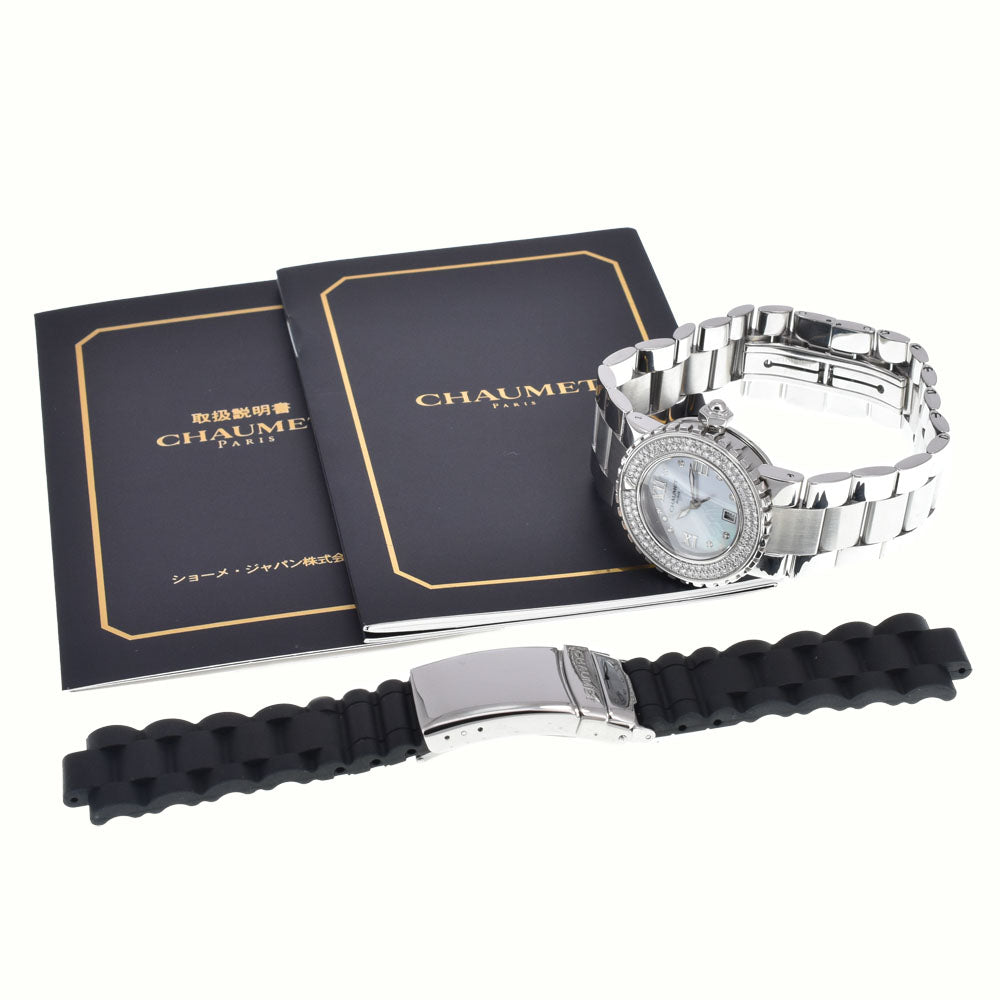 with paper Chaumet Class one W06615-094 Diamond date White shell Dial Quartz Unisex
 Watch L#148200