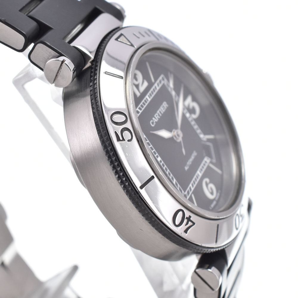 CARTIER Pacha Sea timer W31077U2 Stainless Steel / Rubber black Dial Automatic Men's
 Watch R#148201