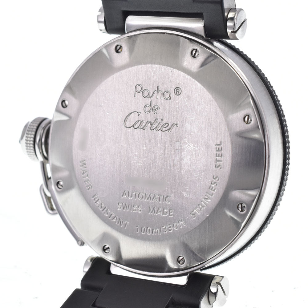 CARTIER Pacha Sea timer W31077U2 Stainless Steel / Rubber black Dial Automatic Men's
 Watch R#148201