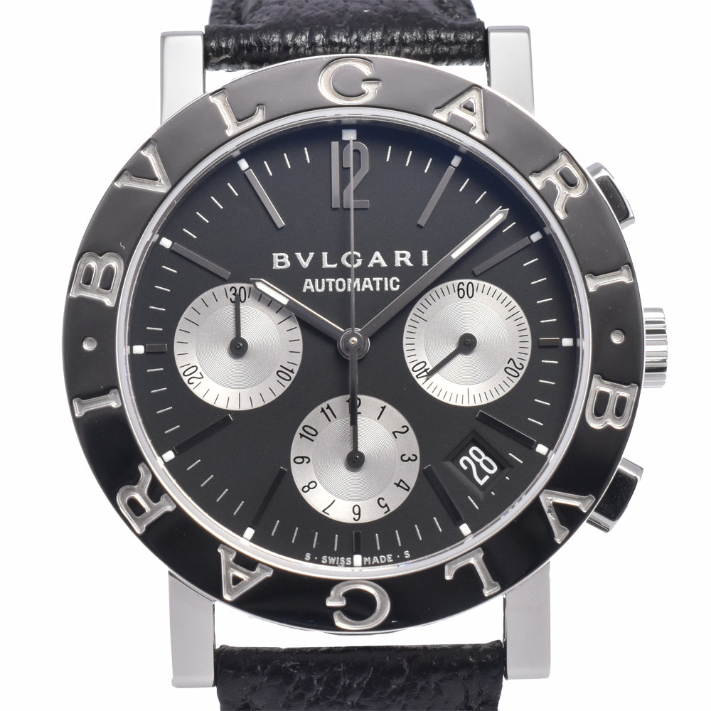 with paper BVLGARI Bvlgari Bvlgari BB38SLCH Date black Dial Automatic Men's
 Watch J#148202