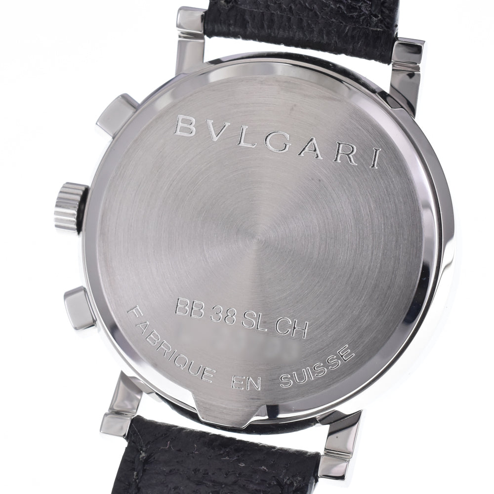 with paper BVLGARI Bvlgari Bvlgari BB38SLCH Date black Dial Automatic Men's
 Watch J#148202