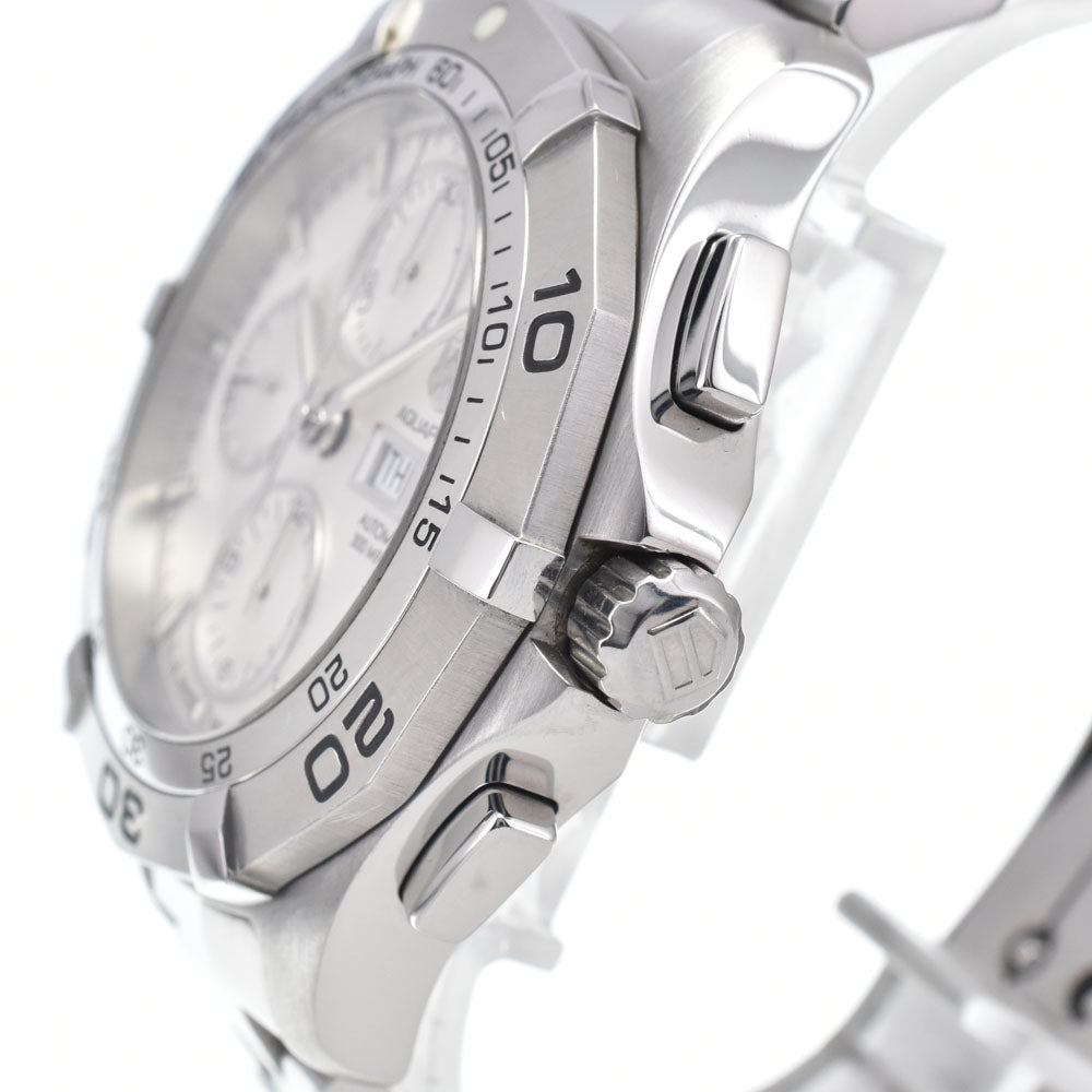 TAG HEUER Aqua racer CAF2011 Chronograph day date Silver Dial Automatic Men's
 Watch L#148205