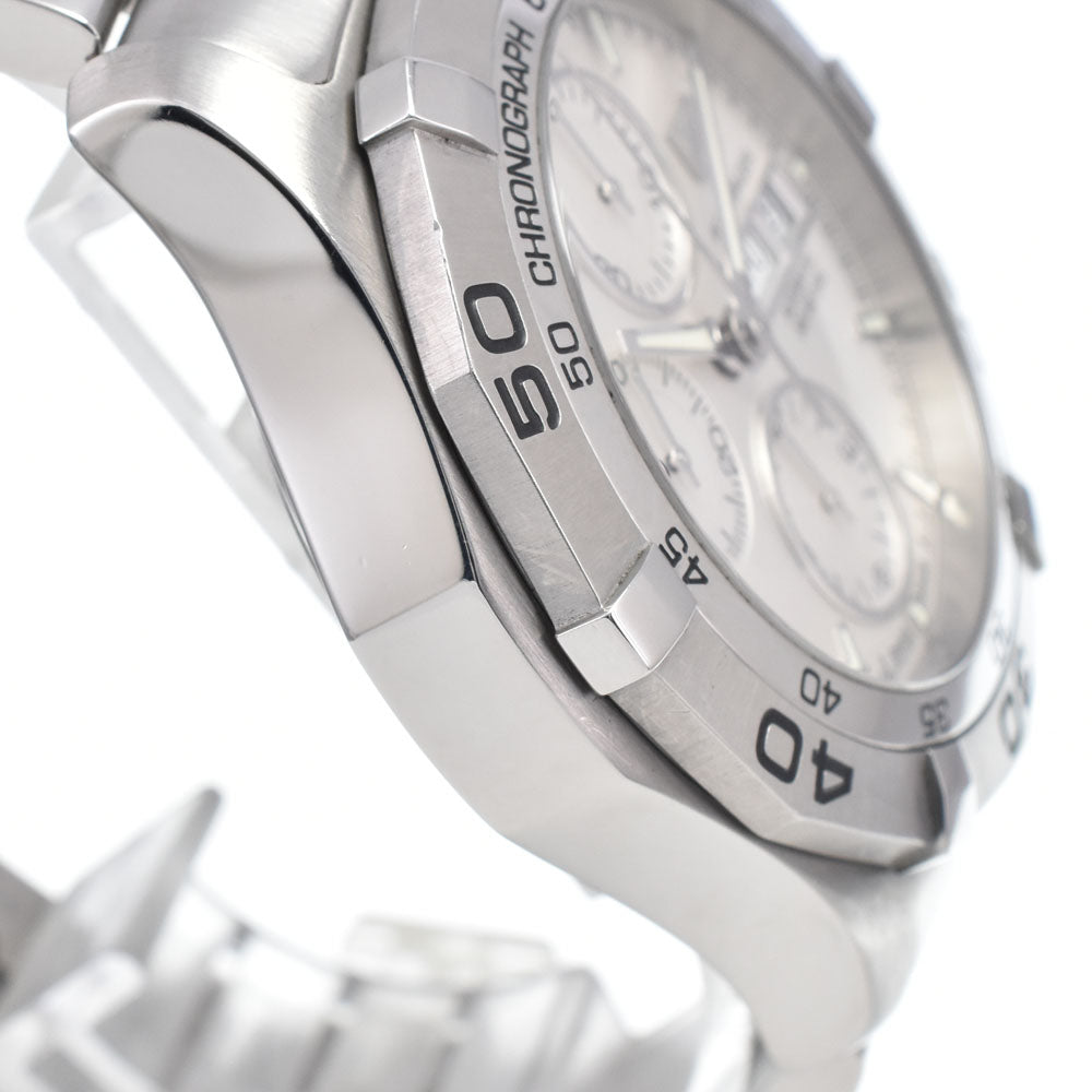 TAG HEUER Aqua racer CAF2011 Chronograph day date Silver Dial Automatic Men's
 Watch L#148205