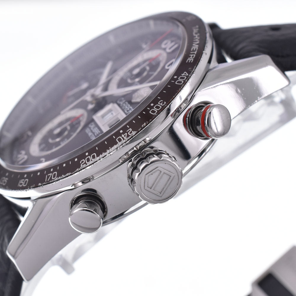 with paper TAG HEUER Carrera CV2A12.FC6236 Day-Date Chronograph see-through back Brown Dial Automatic Men's
 Watch L#148217