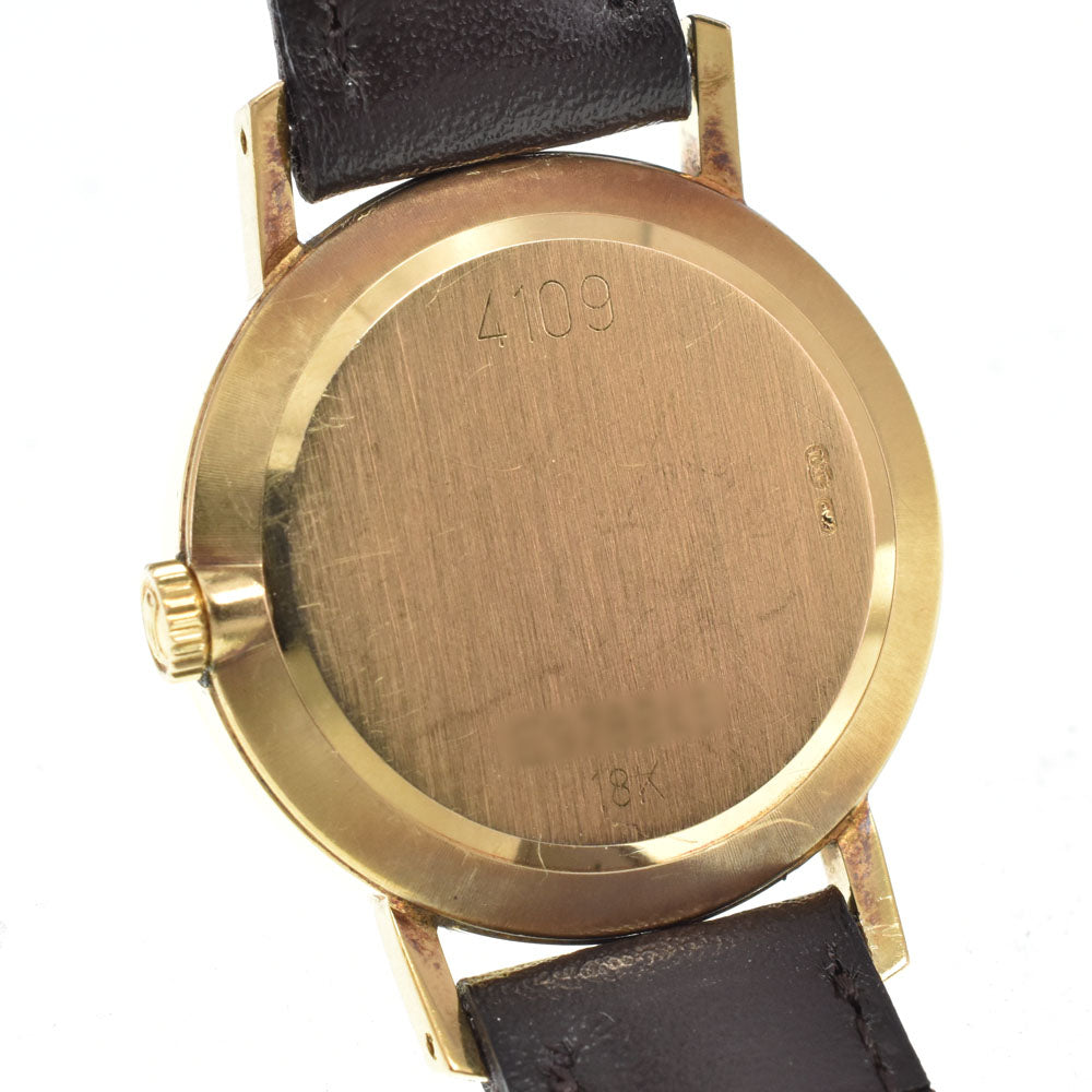 ROLEX Cherini 4109 K18YG/Leather Cal.1601 gold Dial Hand Winding Ladies
 Watch L#148219