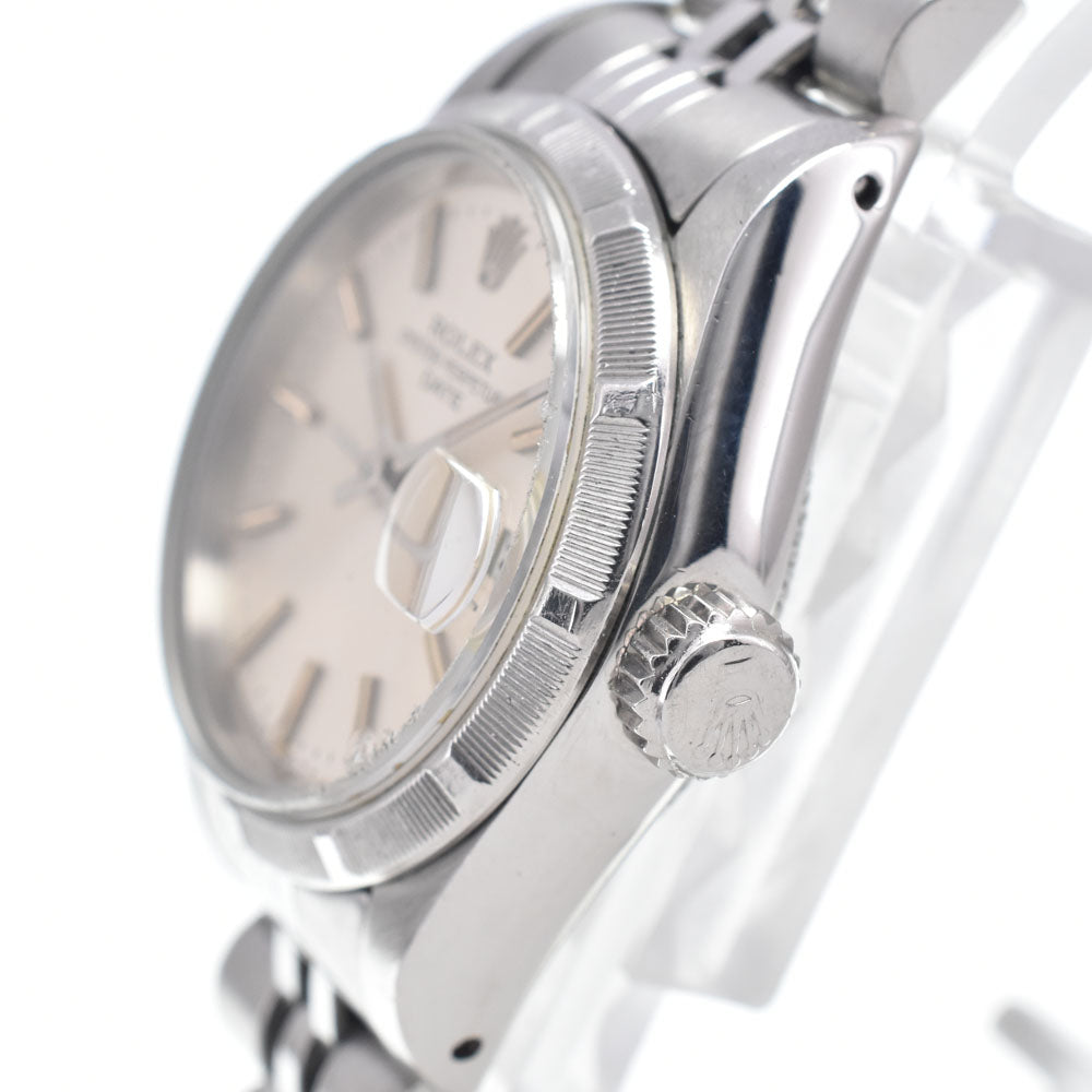 ROLEX Oyster perpetual date 69190 vintage Cal.2135 Silver Dial Automatic Ladies
 Watch L#148222