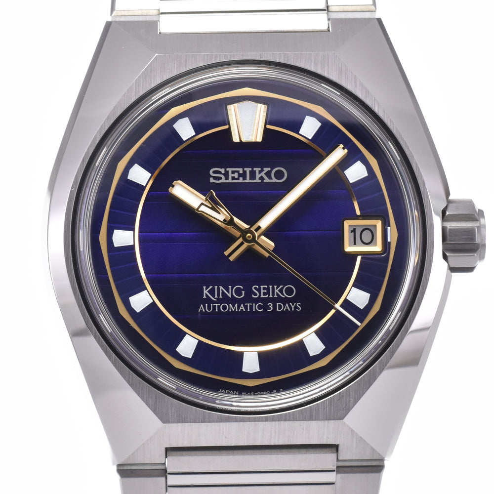 with paper SEIKO King Seiko VANAC SDKV001/8L45-00B0 Date purple Dial Automatic Men's
 Watch K#148225