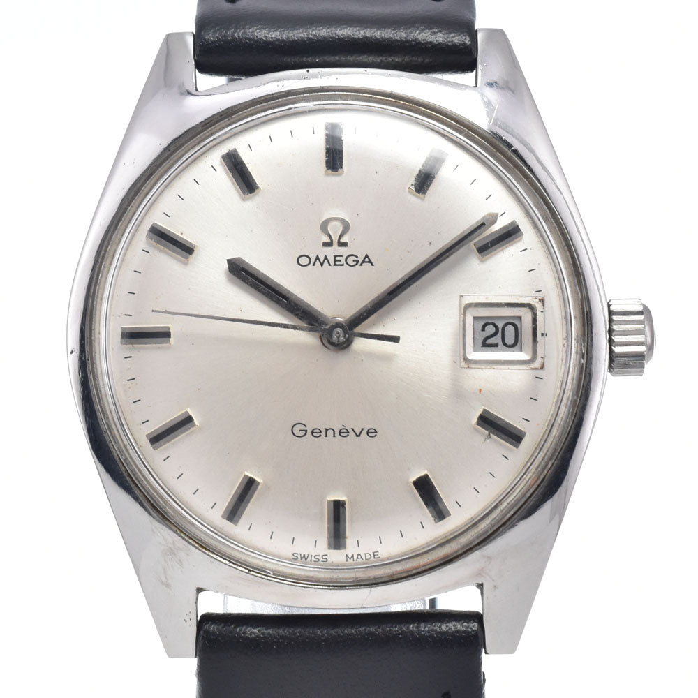 OMEGA Geneva Date Ref.136.041 vintage Cal.613 Silver Dial Hand Winding Men's
 Watch N#148227