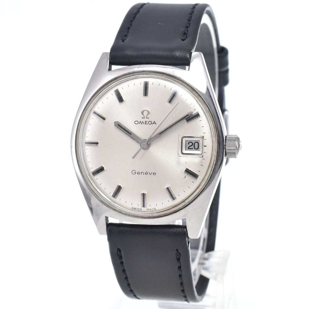 OMEGA Geneva Date Ref.136.041 vintage Cal.613 Silver Dial Hand Winding Men's
 Watch N#148227