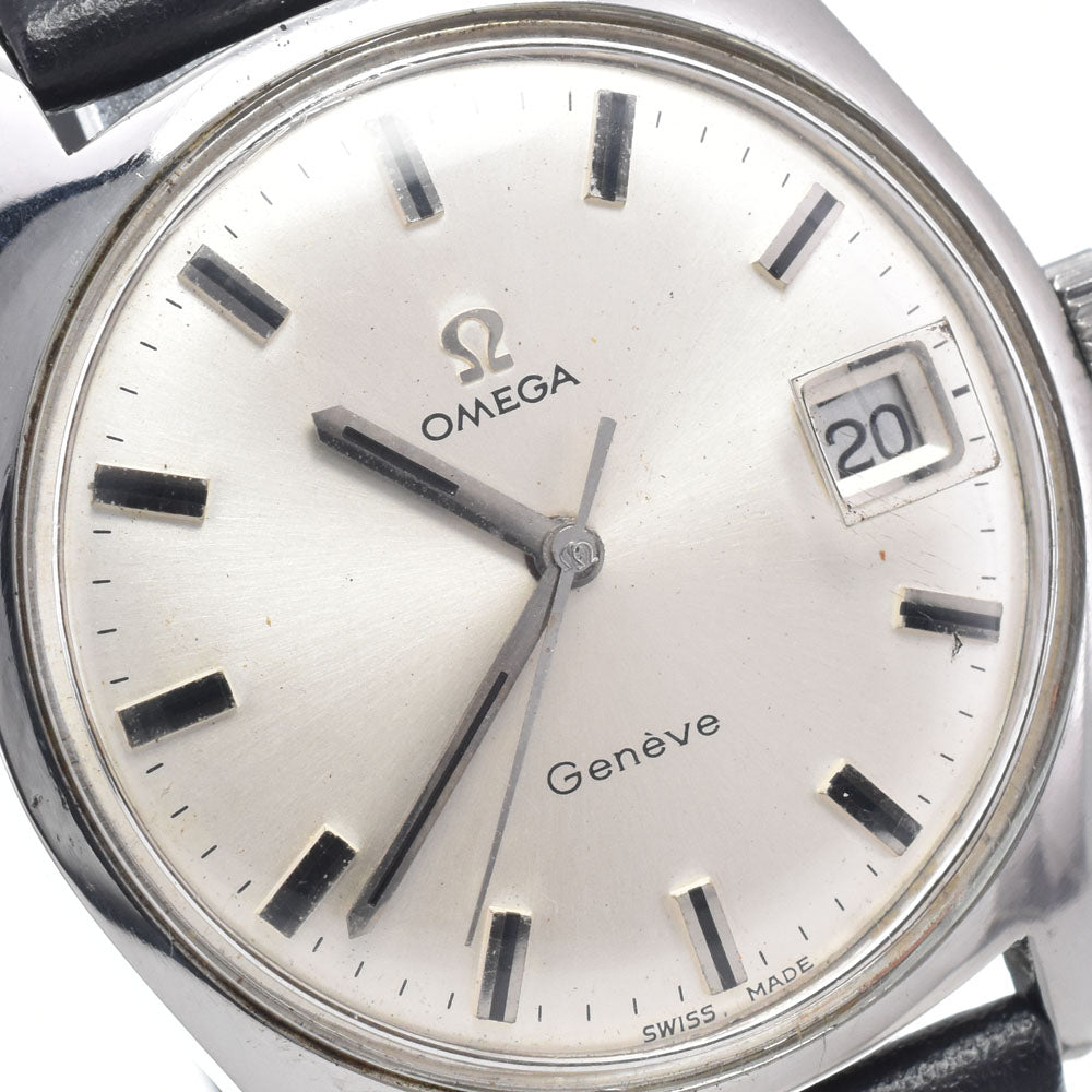 OMEGA Geneva Date Ref.136.041 vintage Cal.613 Silver Dial Hand Winding Men's
 Watch N#148227