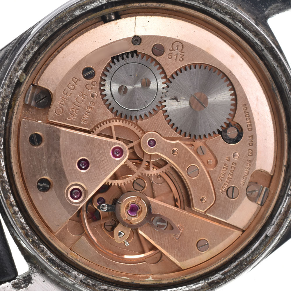 OMEGA Geneva Date Ref.136.041 vintage Cal.613 Silver Dial Hand Winding Men's
 Watch N#148227