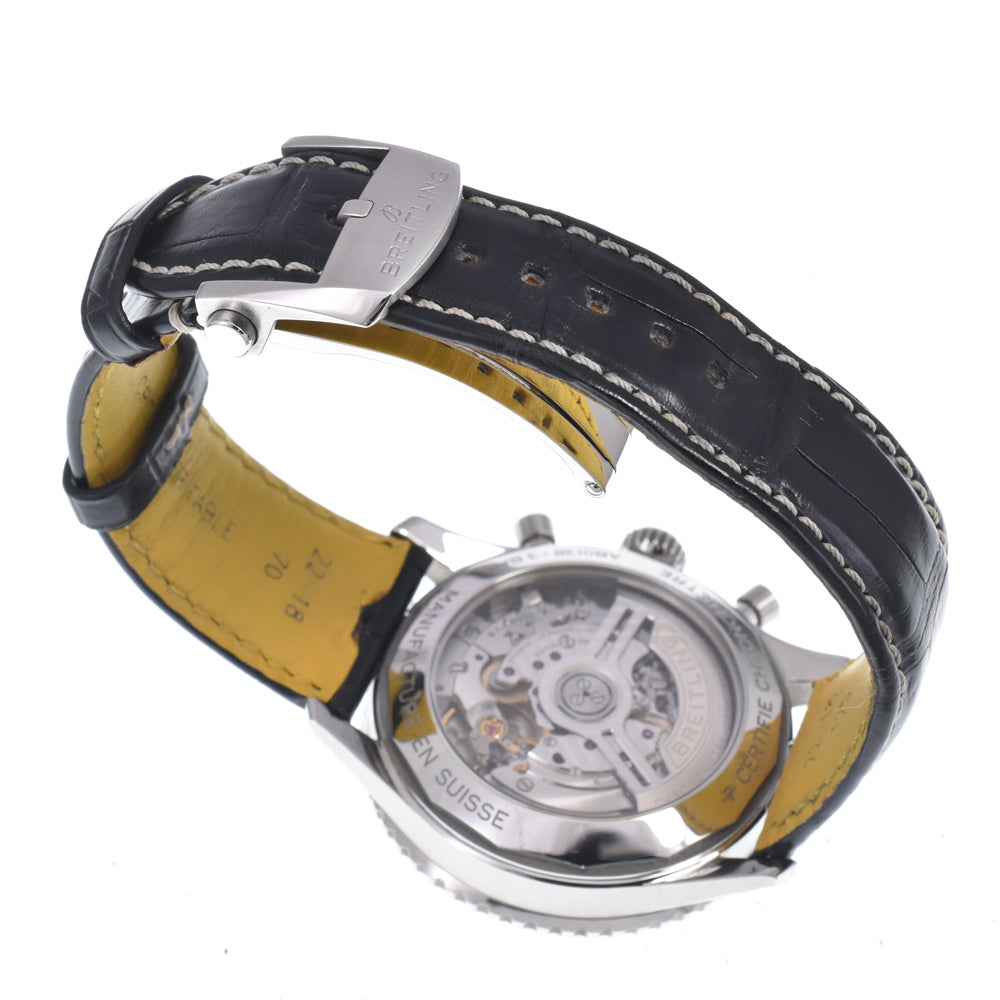 with paper BREITLING Navi timer AB0138 Chronograph Black White Dial Automatic Men's
 Watch N#148229