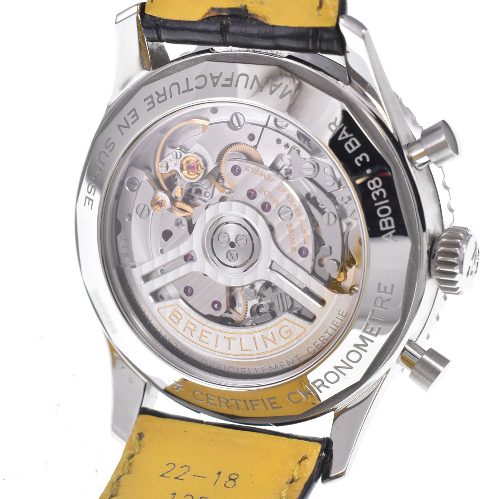 with paper BREITLING Navi timer AB0138 Chronograph Black White Dial Automatic Men's
 Watch N#148229