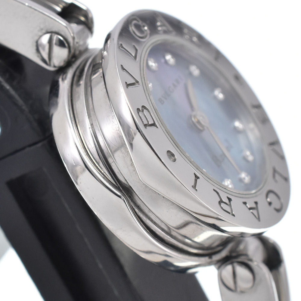 BVLGARI B-Zero1 BZ22S 12P diamond Blue shell Dial Quartz Ladies
 Watch M#148233