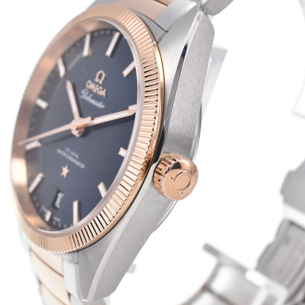 with paper OMEGA Constellation Globemaster 130.20.39.21.03.001 blue Dial Automatic Men's
 Watch K#148238