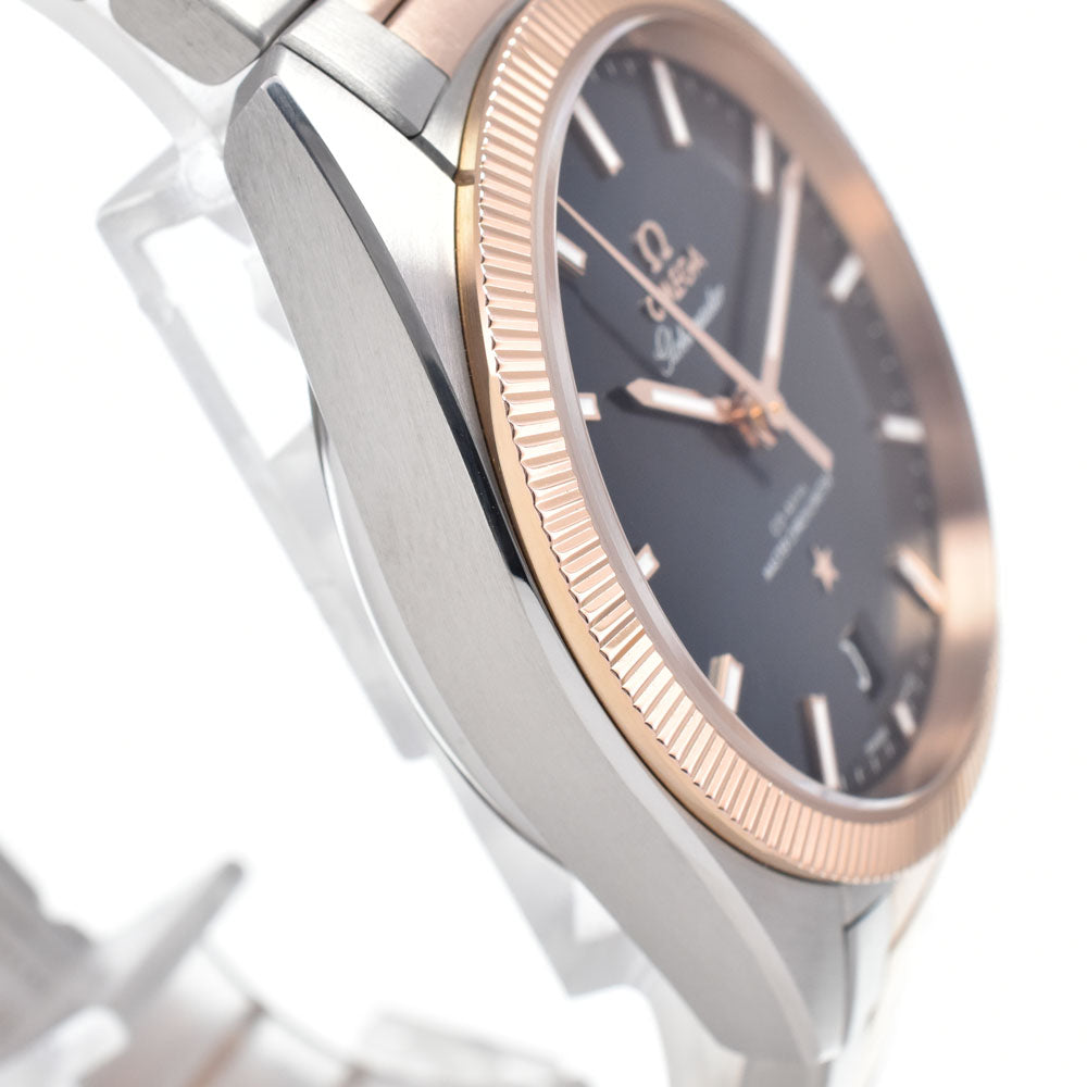 with paper OMEGA Constellation Globemaster 130.20.39.21.03.001 blue Dial Automatic Men's
 Watch K#148238