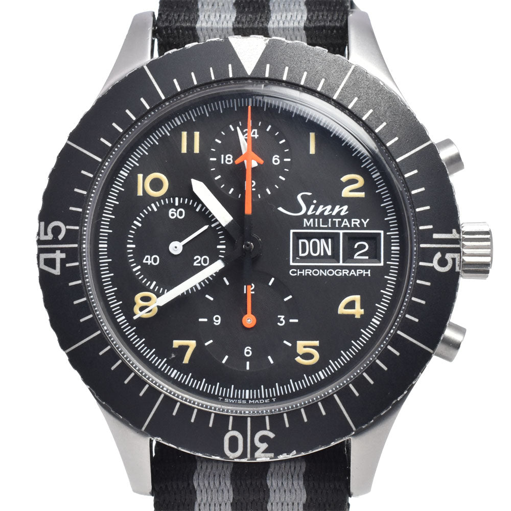 with paper Sinn military 156.B Chronograph black Dial Automatic Men's
 Watch K#148239