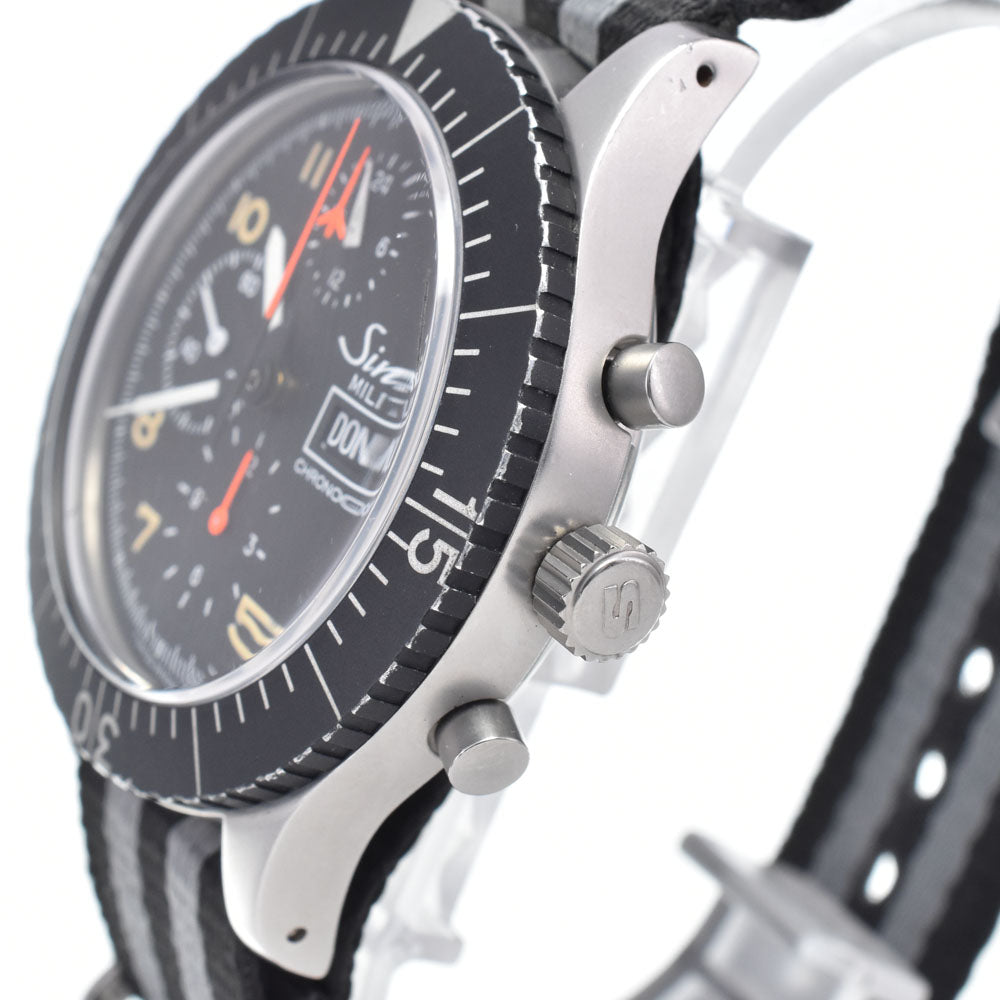 with paper Sinn military 156.B Chronograph black Dial Automatic Men's
 Watch K#148239