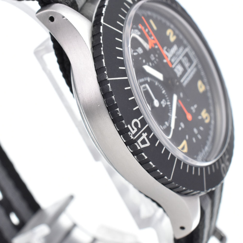 with paper Sinn military 156.B Chronograph black Dial Automatic Men's
 Watch K#148239