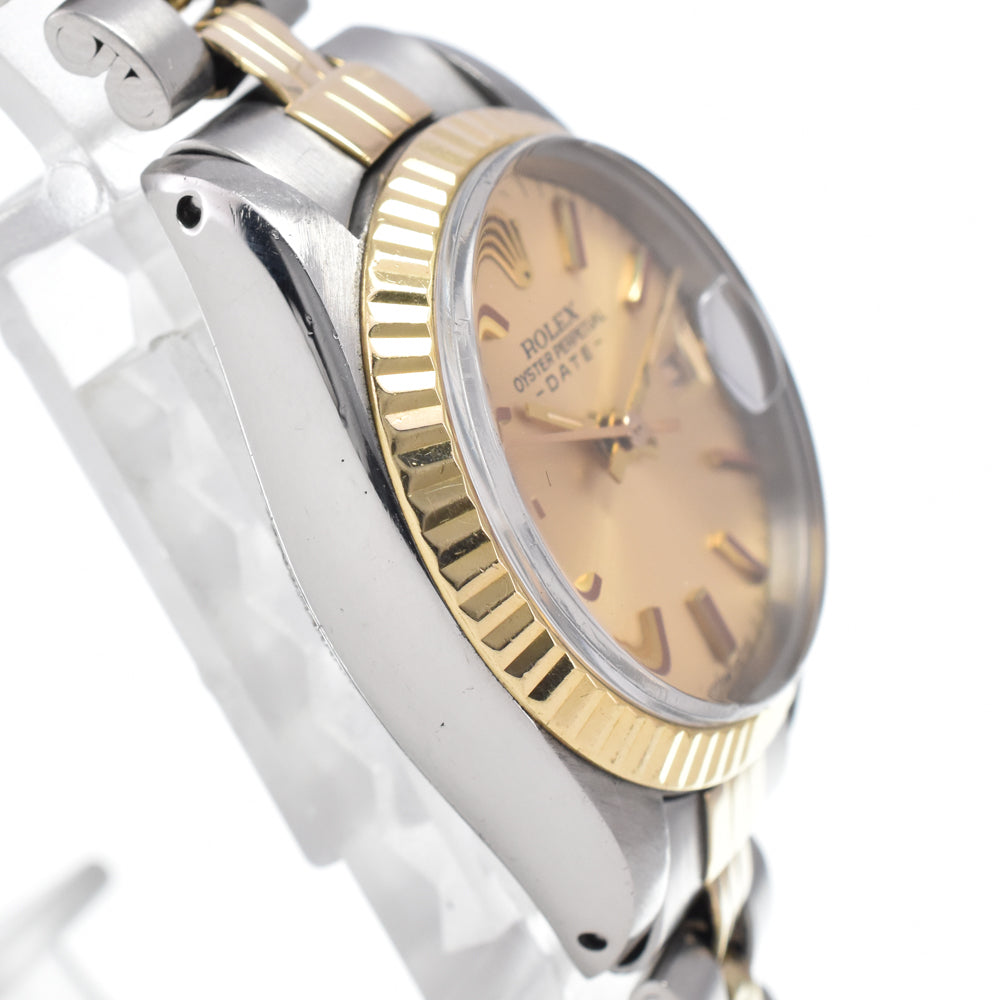 ROLEX Oyster perpetual date 6917 vintage Cal.2030 gold Dial Automatic Ladies
 Watch L#148240