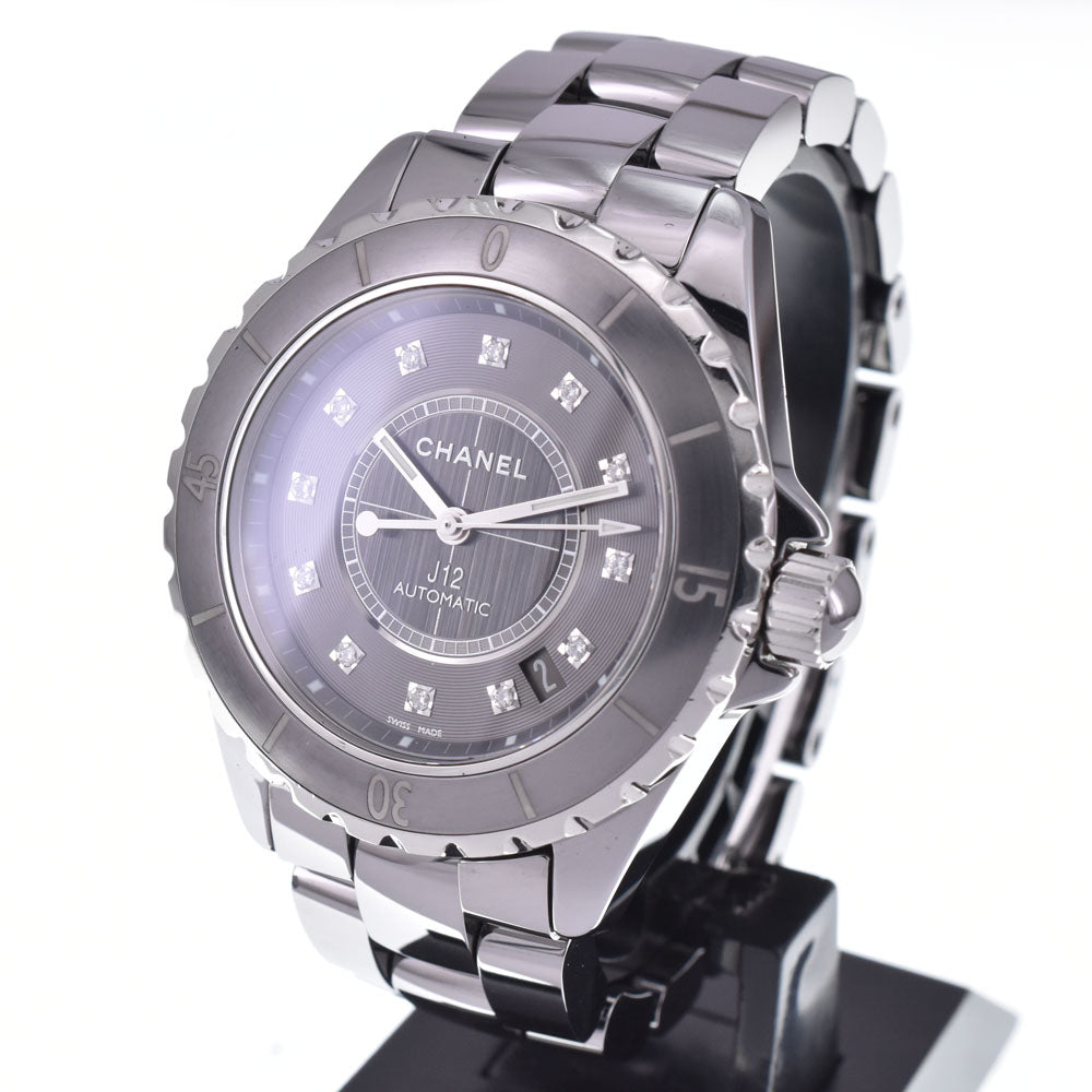 with paper CHANEL J12 Chromatic Date H3242 12P diamond gray Dial Automatic Men's
 Watch L#148245