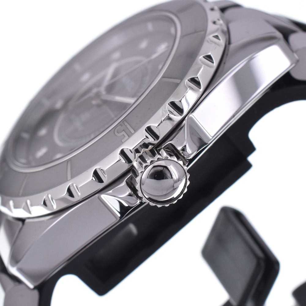 with paper CHANEL J12 Chromatic Date H3242 12P diamond gray Dial Automatic Men's
 Watch L#148245