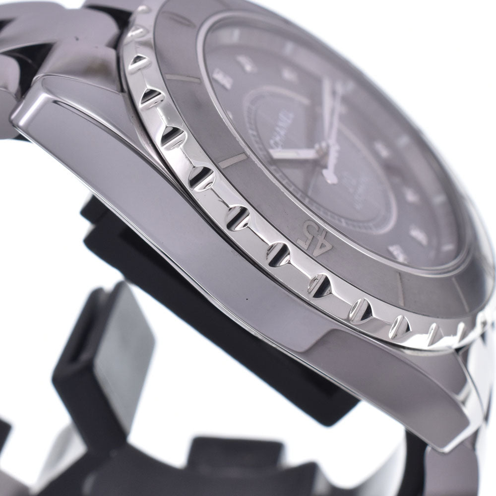 with paper CHANEL J12 Chromatic Date H3242 12P diamond gray Dial Automatic Men's
 Watch L#148245
