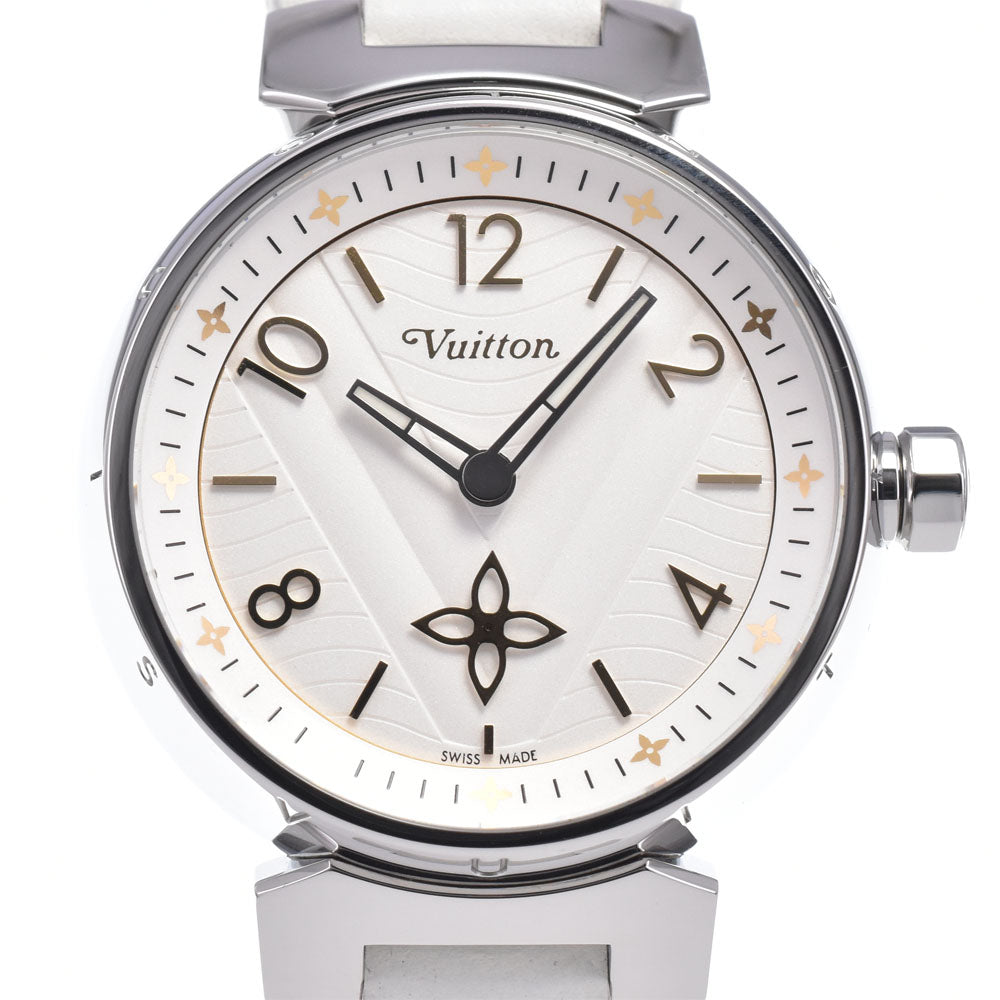 with paper LOUIS VUITTON Tambour New Wave QA092Z Silver Dial Quartz Ladies
 Watch L#148249