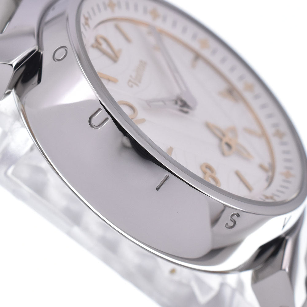 with paper LOUIS VUITTON Tambour New Wave QA092Z Silver Dial Quartz Ladies
 Watch L#148249
