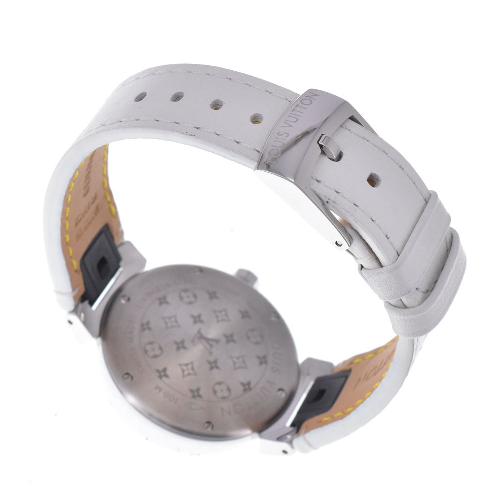 with paper LOUIS VUITTON Tambour New Wave QA092Z Silver Dial Quartz Ladies
 Watch L#148249