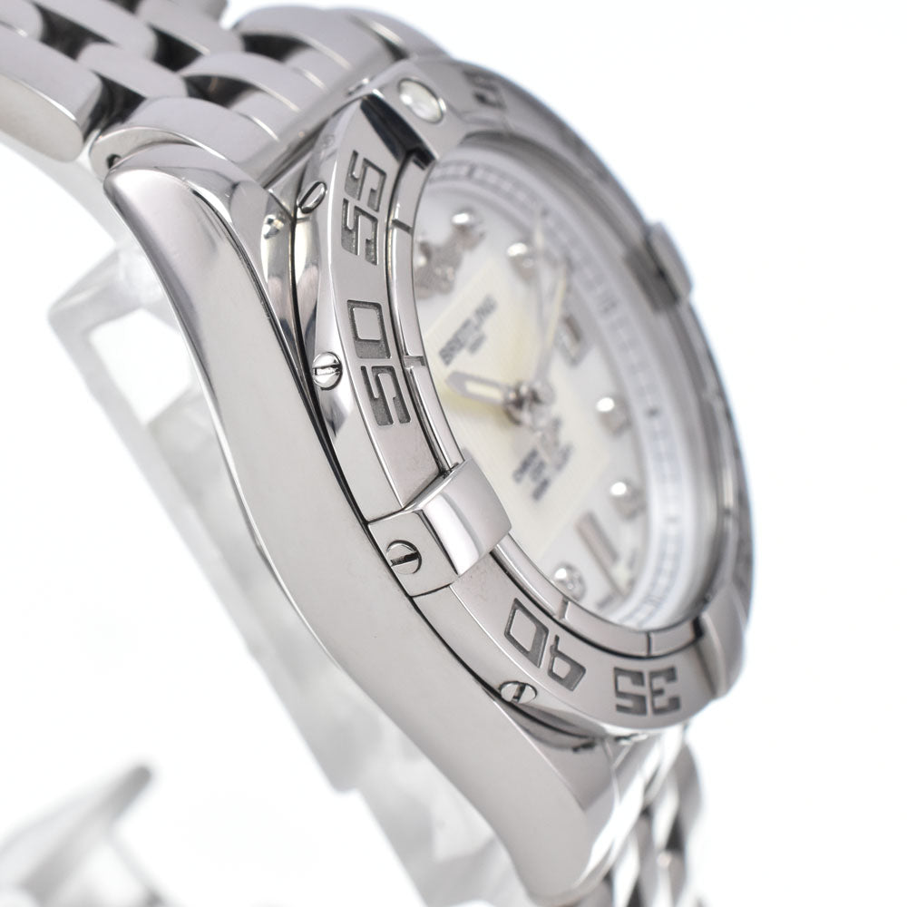 with paper BREITLING Galactic A71356 8P diamond date White shell Dial Quartz Ladies
 Watch M#148254