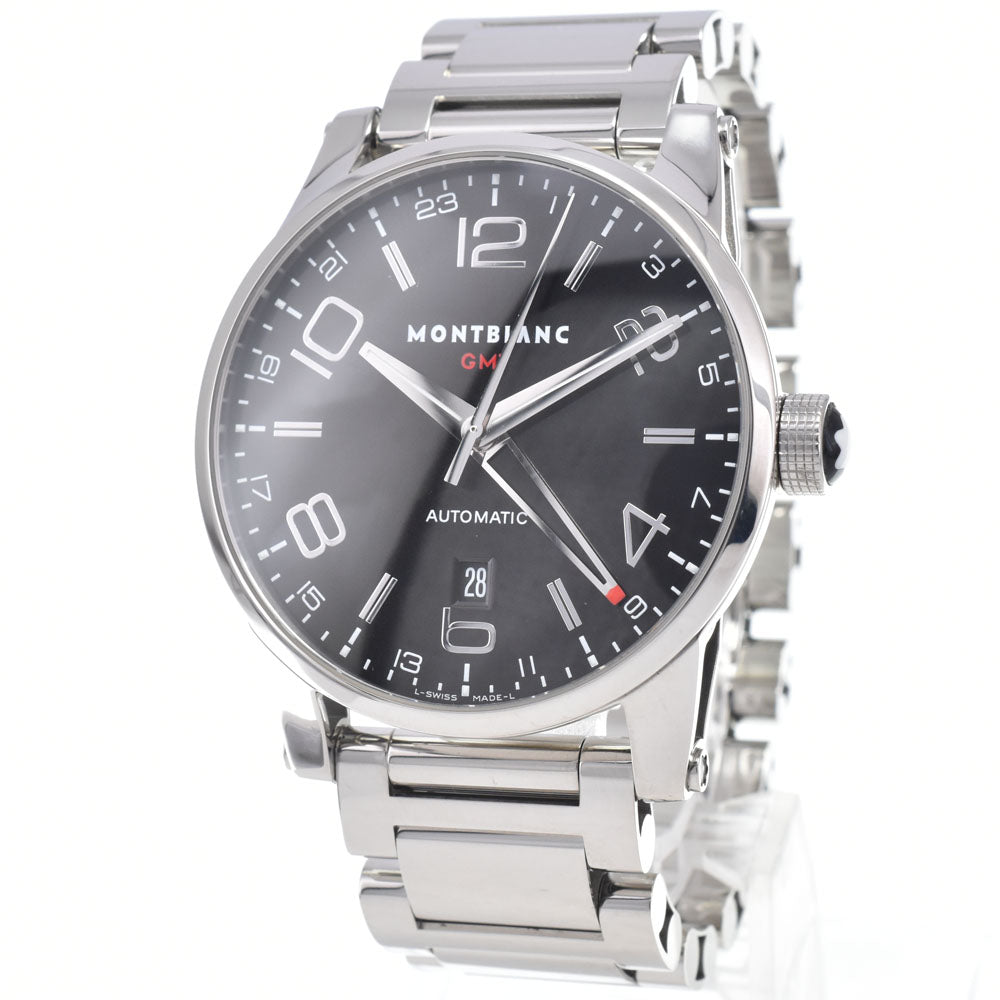 MONTBLANC Timewalker GMT 36064 see-through back black Dial Automatic Men's
 Watch M#148255