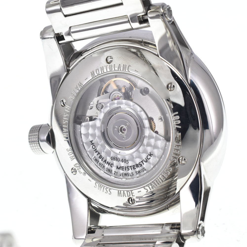 MONTBLANC Timewalker GMT 36064 see-through back black Dial Automatic Men's
 Watch M#148255