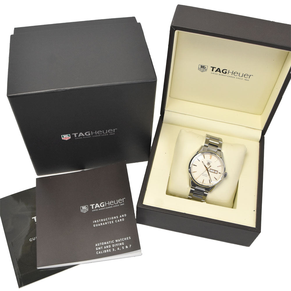 TAG HEUER Carrera Caliber 5 WAR201D-0 Day date Silver Dial Automatic Men's
 Watch M#148260