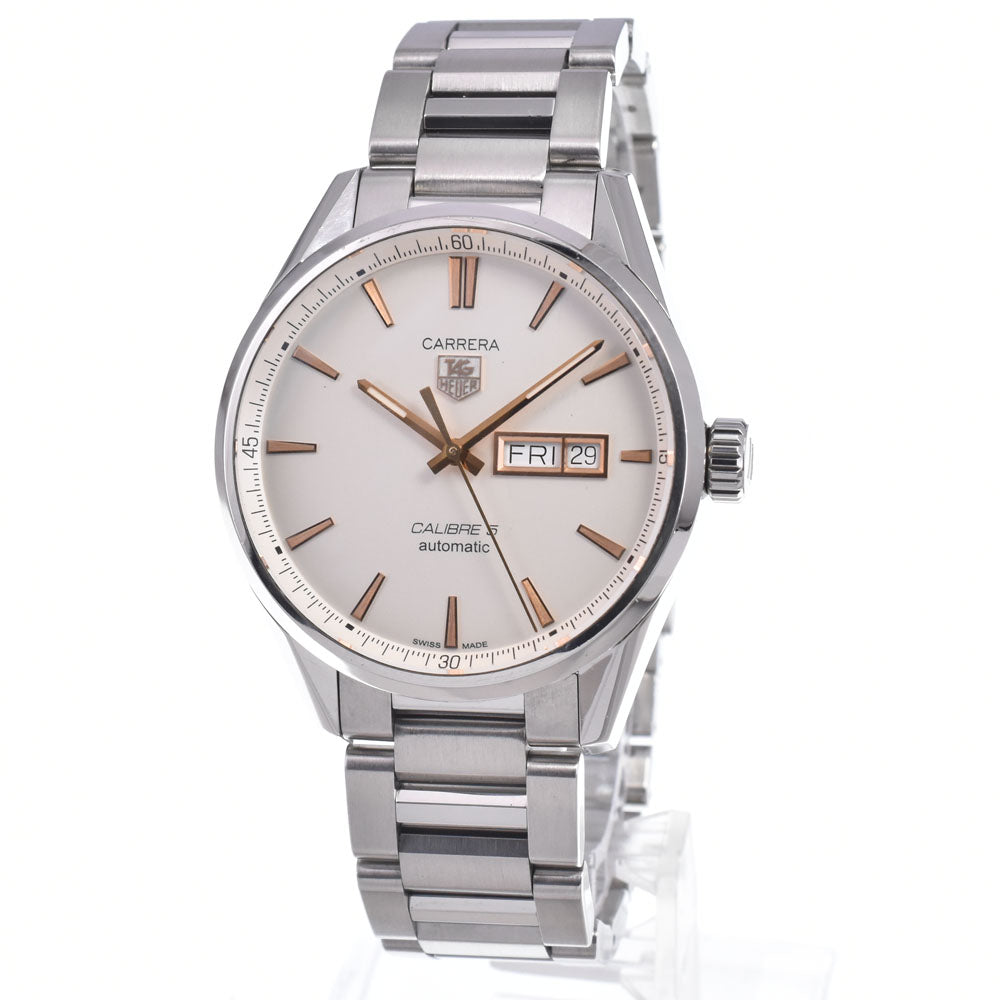 TAG HEUER Carrera Caliber 5 WAR201D-0 Day date Silver Dial Automatic Men's
 Watch M#148260