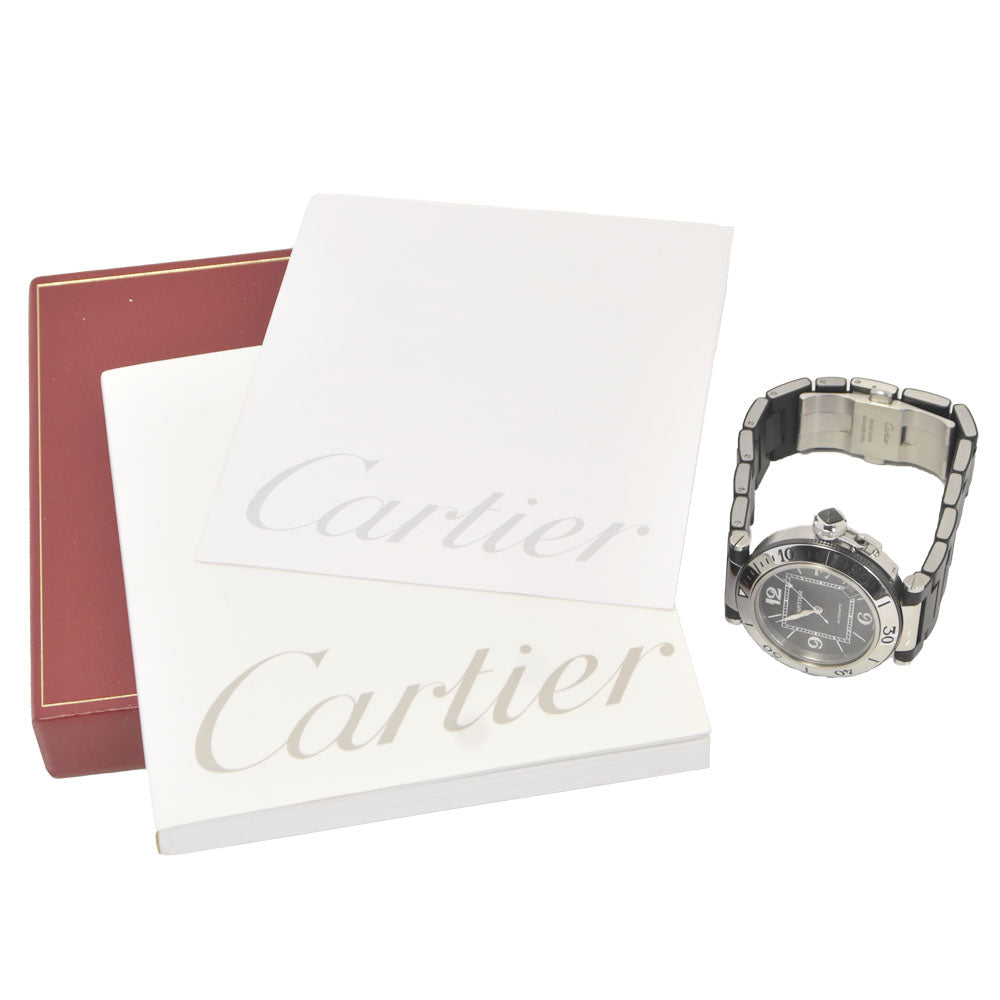 CARTIER Pacha Sea timer W31077U2 Stainless Steel / Rubber black Dial Automatic Men's
 Watch L#148263