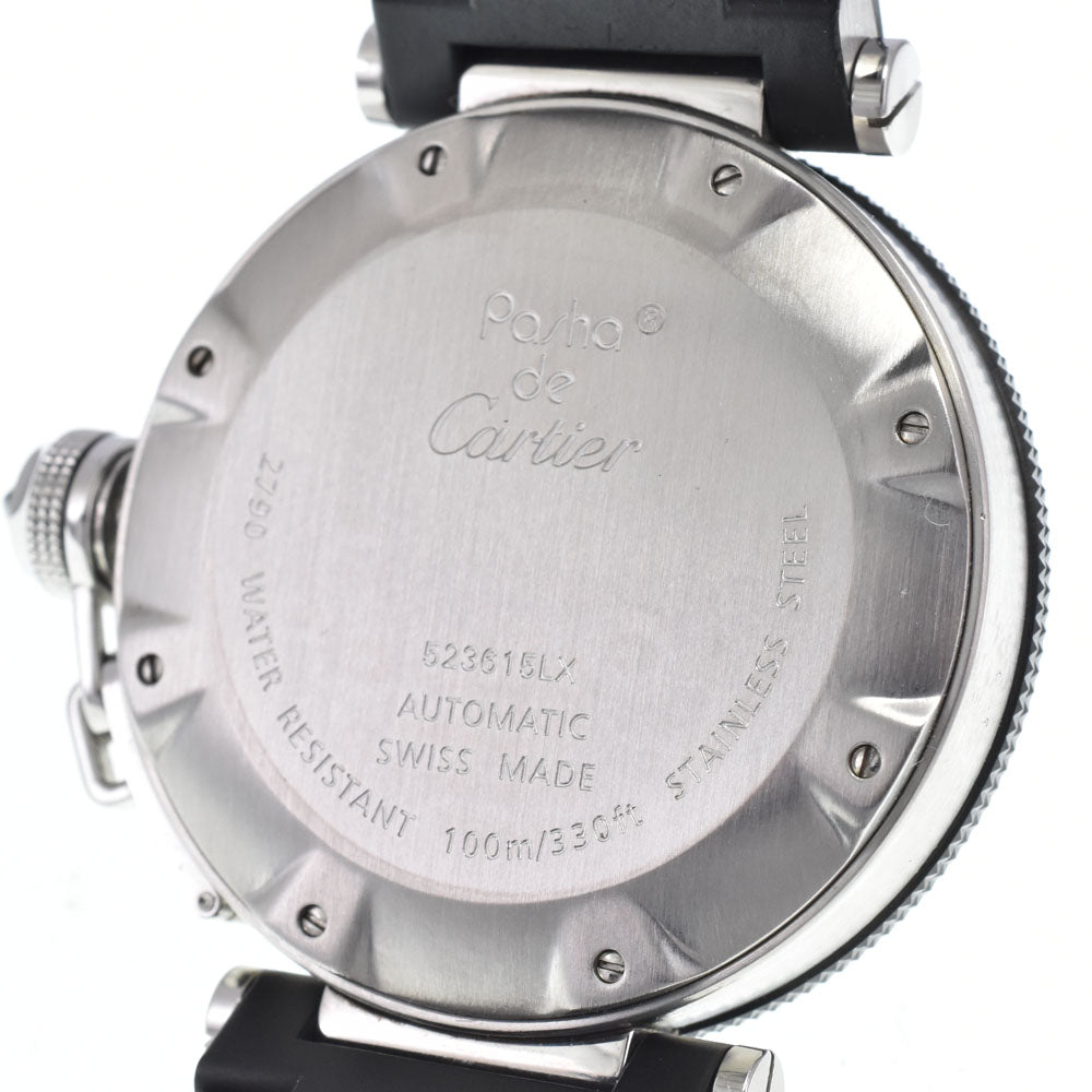 CARTIER Pacha Sea timer W31077U2 Stainless Steel / Rubber black Dial Automatic Men's
 Watch L#148263